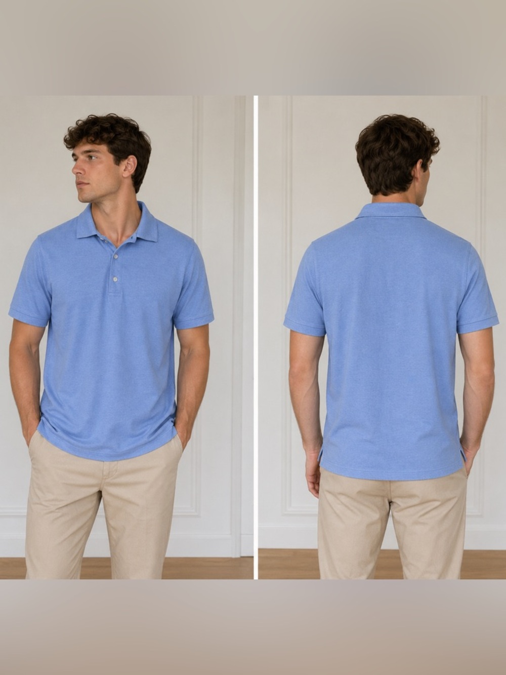 Perry Ellis Sky Blue Polo Shirt